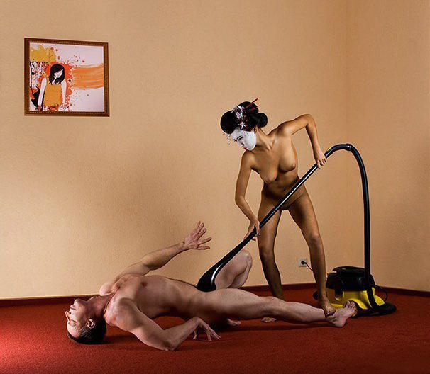 Дрочет член мужику пылесосом - Эроприколы