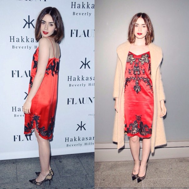 Лучшие вечерние образы Лили Коллинз.