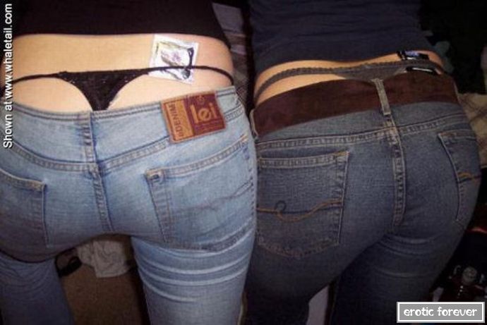 Джинсы с низкой талией