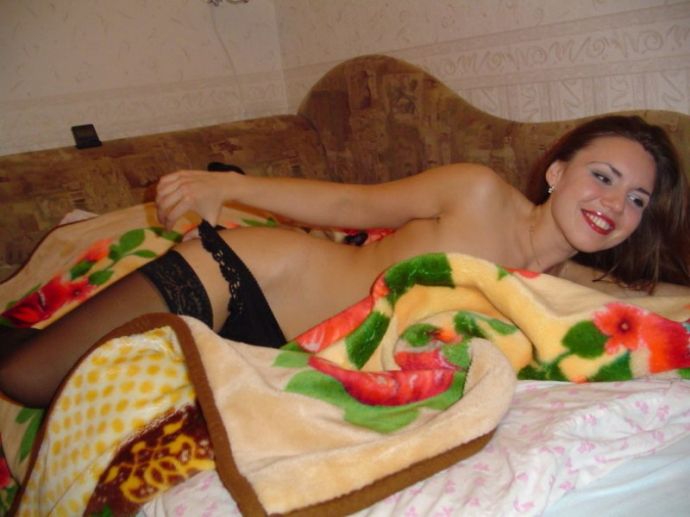 Домашка молоденькой бабенки