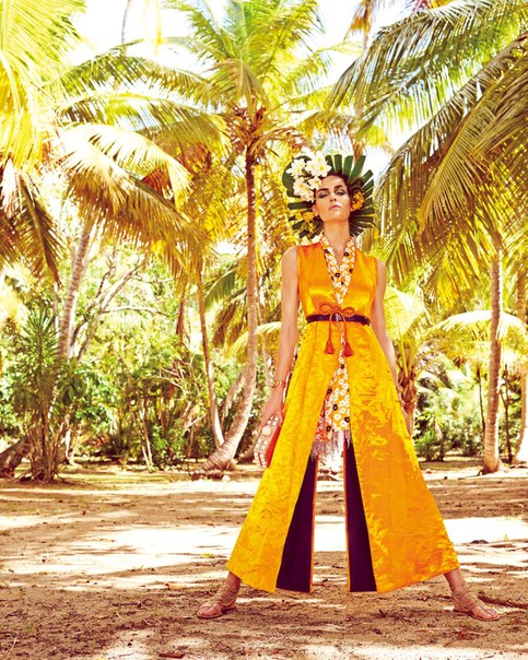 Hilary Rhoda for Vogue Japan May 2015by Mariano Viv