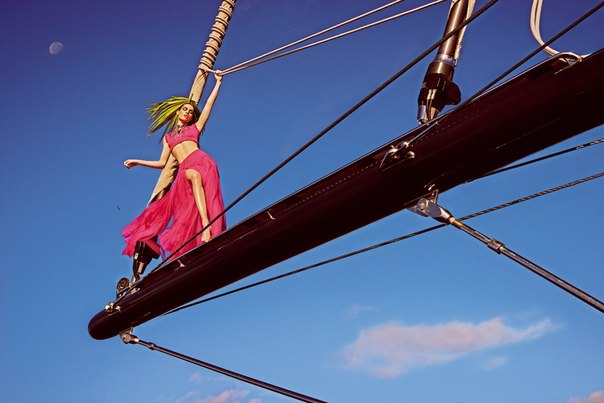 Hilary Rhoda for Vogue Japan May 2015by Mariano Viv