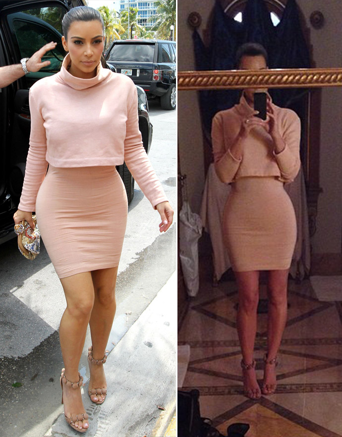 Ким Кардашьян «уменьшила» себя в фотошопе
