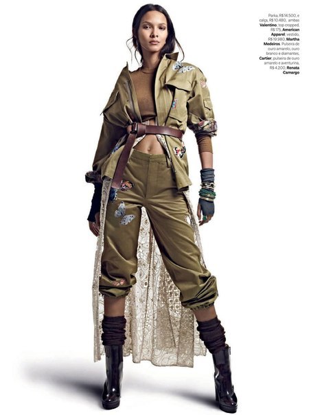 Лаис Рибейро в журнале Vogue Бразилия, март 2015.