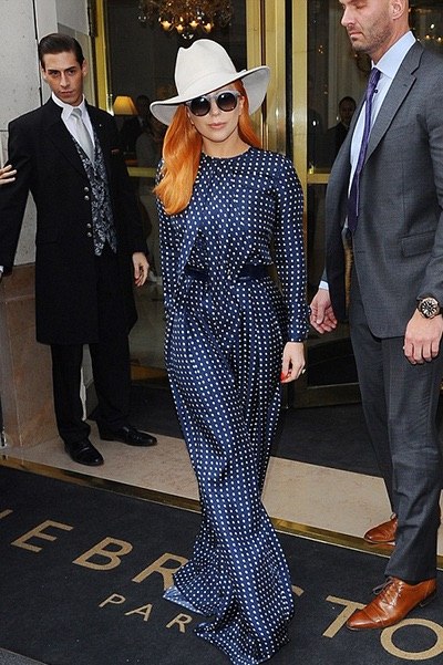 Леди Гага на Неделе моды в Париже