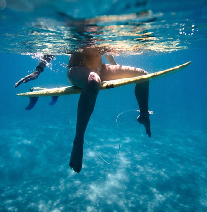 Оригинальные снимки девушек под водой