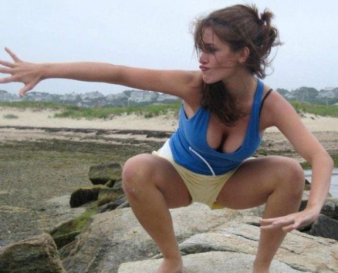 Девушки с большой грудью и красивым декольте