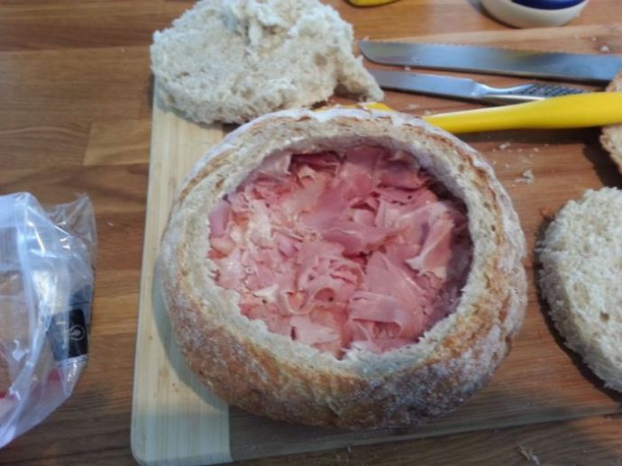 Настоящий мужской сэндвич