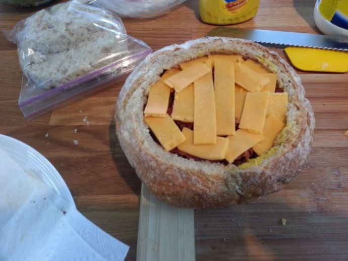 Настоящий мужской сэндвич