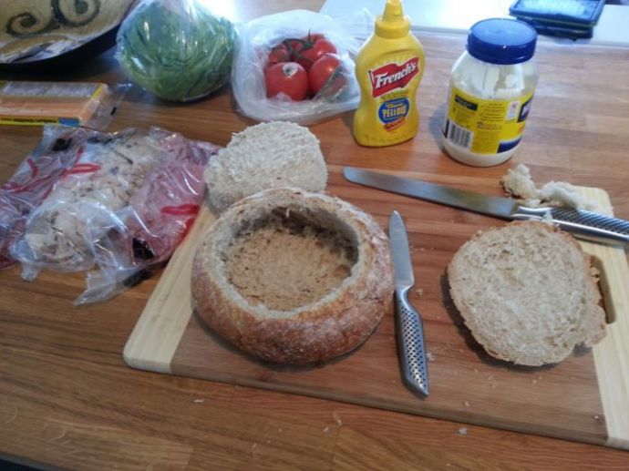 Настоящий мужской сэндвич