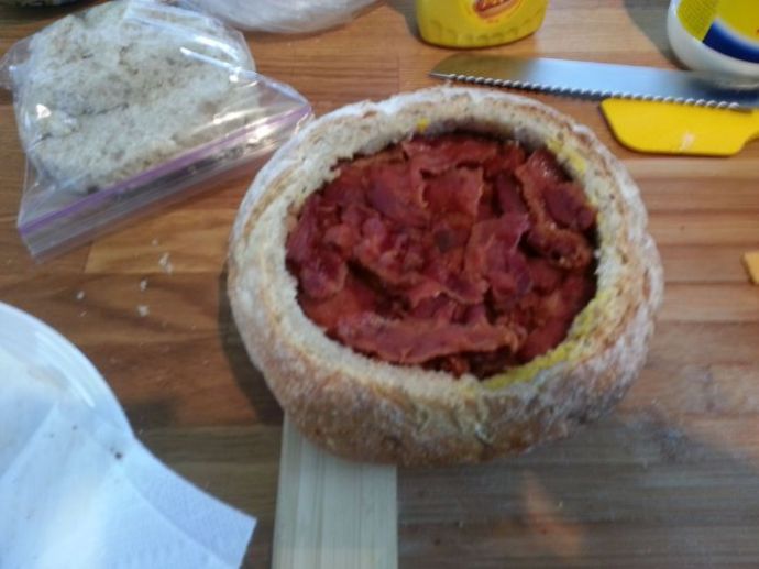 Настоящий мужской сэндвич