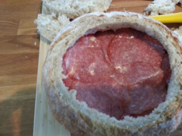 Настоящий мужской сэндвич