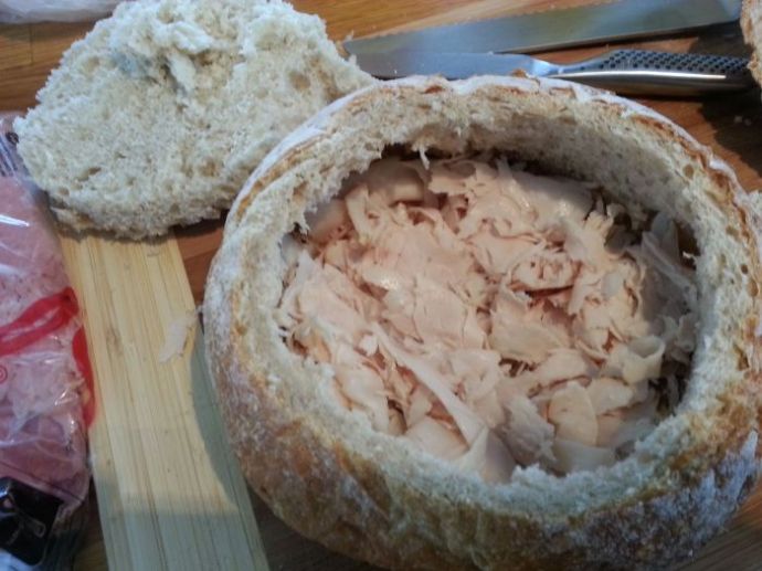 Настоящий мужской сэндвич