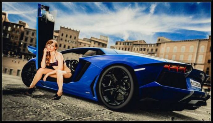 Сексуальные девушки и красивые автомобили