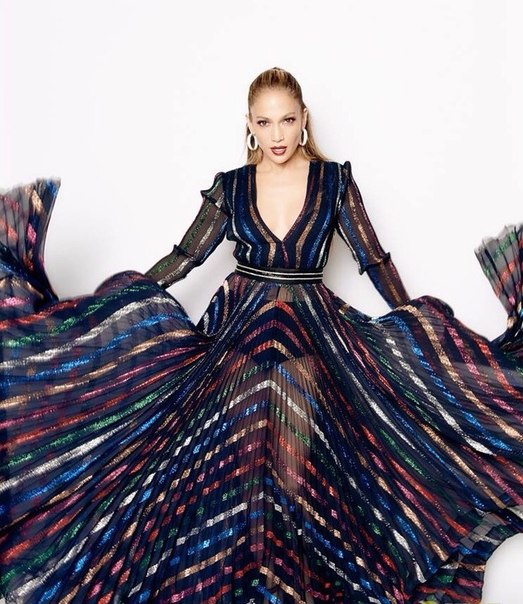 Дженнифер Лопес на съемках American Idol в ЛА