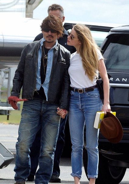 Джонни Депп и Эмбер Херд в Брисбене