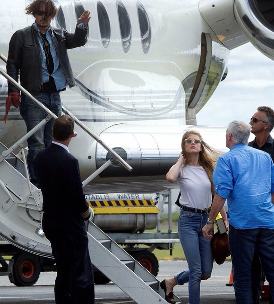 Джонни Депп и Эмбер Херд в Брисбене