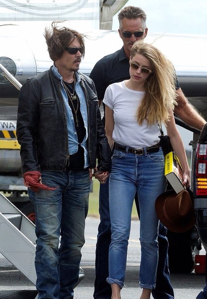 Джонни Депп и Эмбер Херд в Брисбене