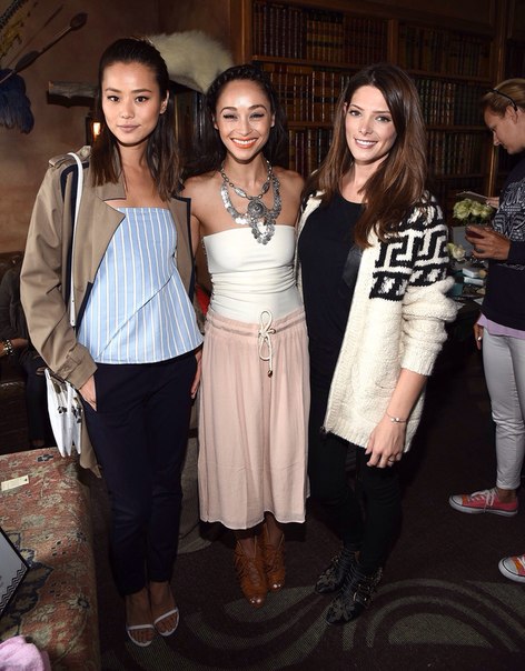 Эшли Грин на встрече в честь запуска мобильного придожения