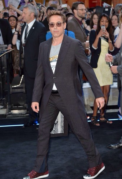 Роберт Дауни-младший на премьере фильма Мстители