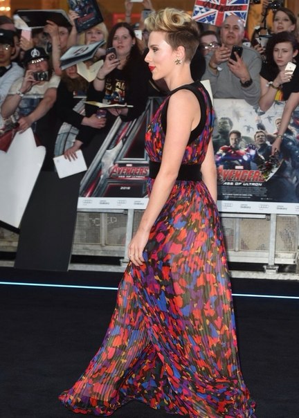 Скарлетт Йоханнсон на премьере "Мстители:Эра Альтрона"