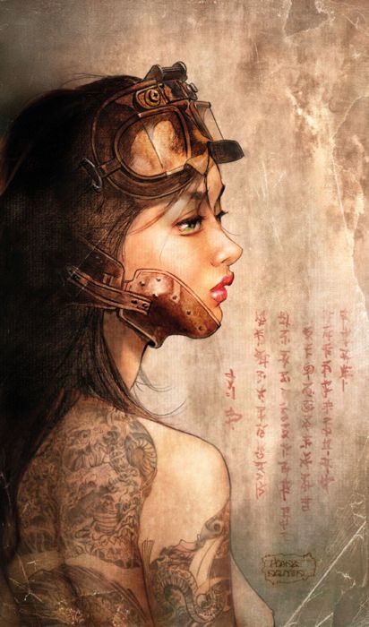 Стимпанк девушки Стимпанк девушки