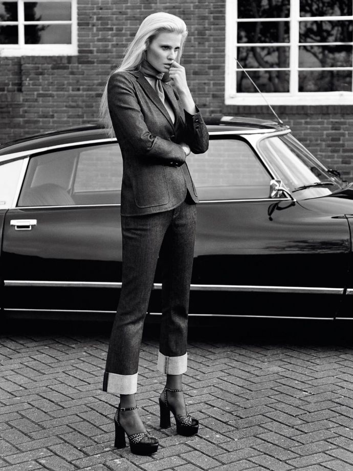 Лара Стоун (Lara Stone) в фотосессии Аласдера Маклеллана