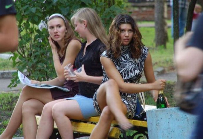 Современные школьницы