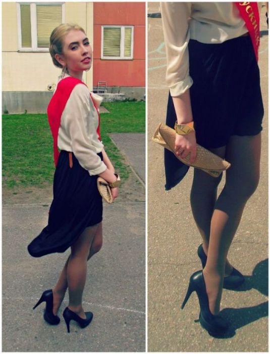 Выпускницы на экране монитора Выпускницы на экране монитора