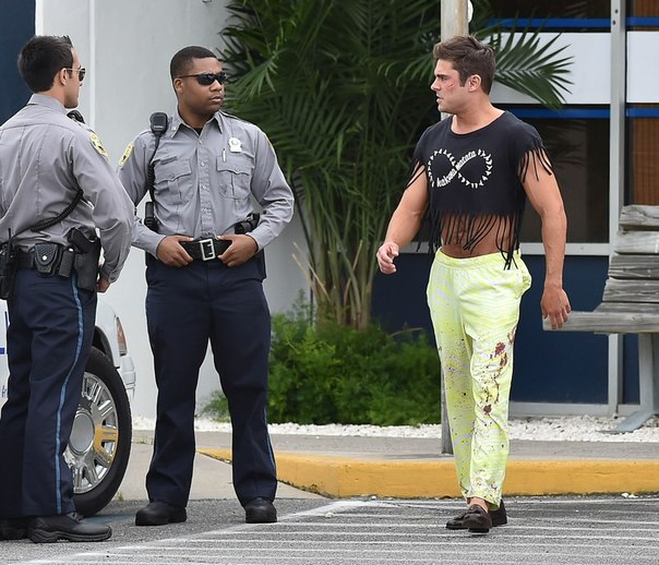 Зак Эфрон и Роберт ДеНиро на съёмках комедии