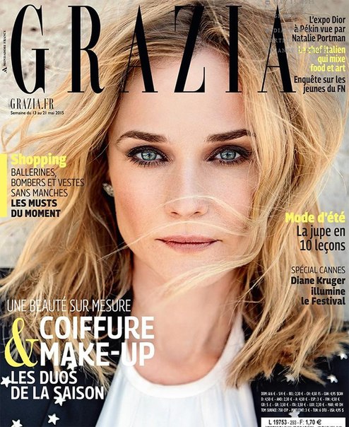 Дайан Крюгер для Grazia. Май 2015