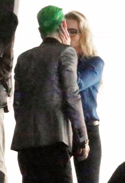 Джаред Лето на съемках фильма "Отряд самоубийц"