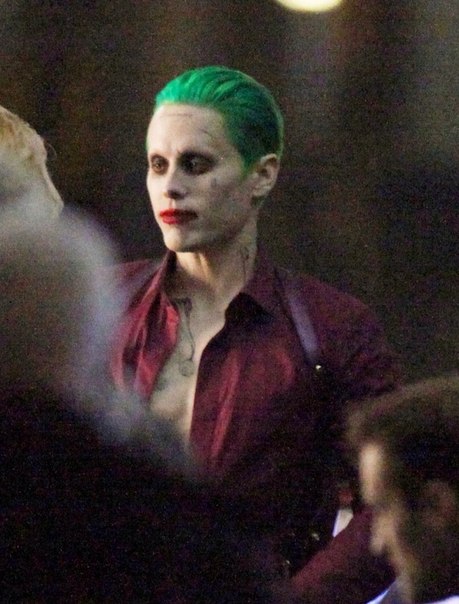 Джаред Лето на съемках фильма "Отряд самоубийц"