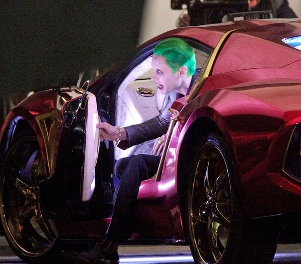 Джаред Лето на съемках фильма "Отряд самоубийц"