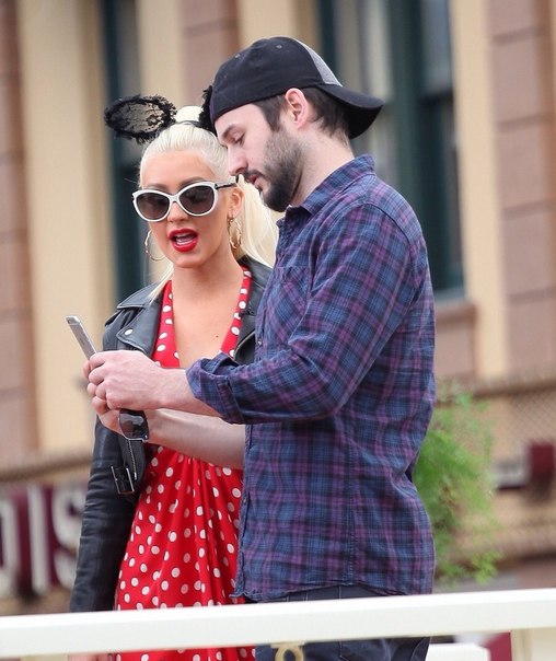 Кристина Агилера с женихом Мэттью в Анахайме,Калифорния