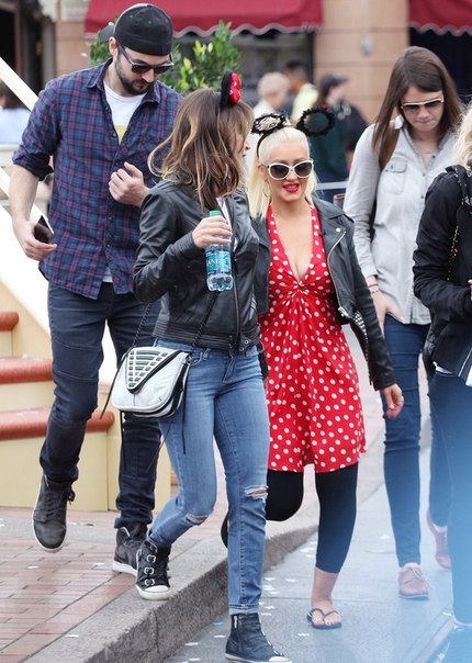 Кристина Агилера с женихом Мэттью в Анахайме,Калифорния