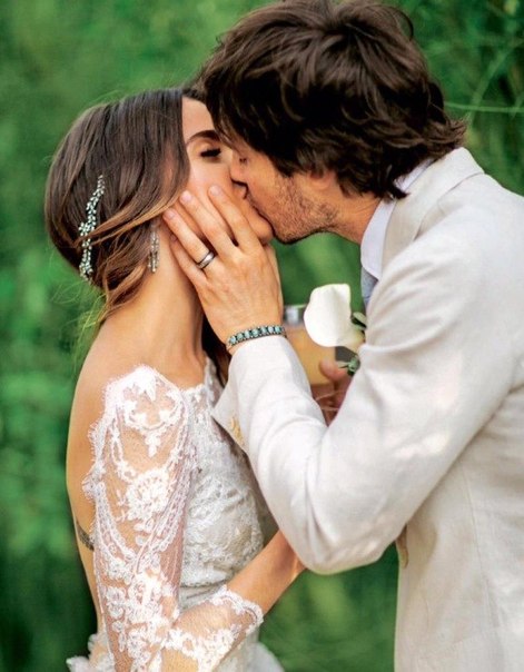 Новые фото со свадьбы Йена Сомерхолдера и Никки Рид