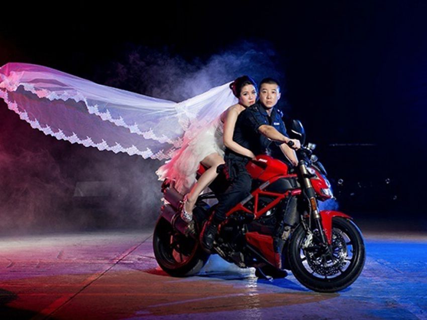 Свадебная фотосессия китайского бойца спецназа