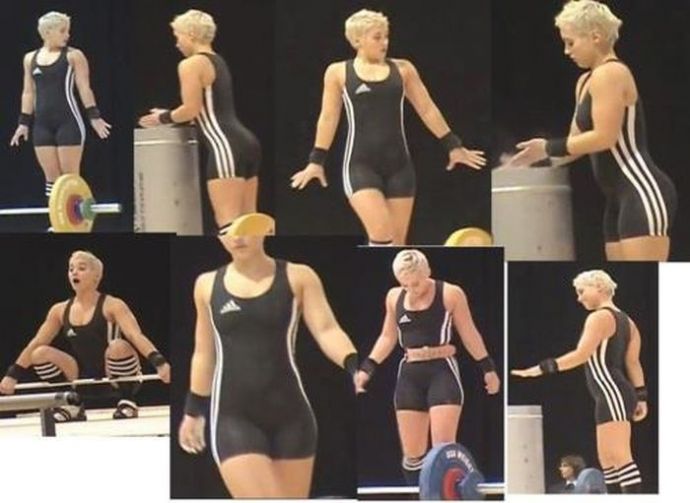 Саманта Райт - симпатичная тяжелоатлетка