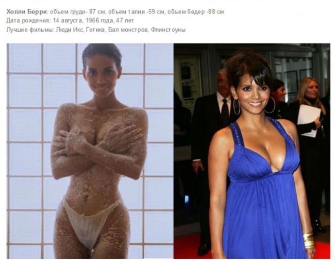 Секси девушки Голливуда с огромным размером груди