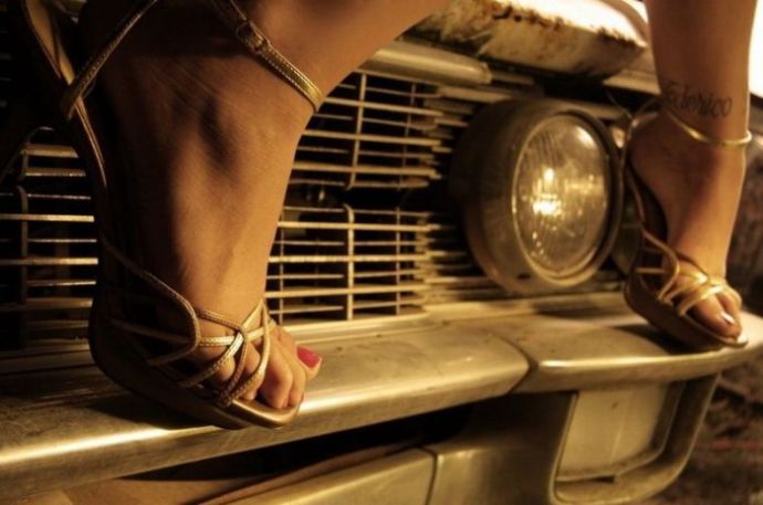 Сексуальные девушки и ретро автомобили