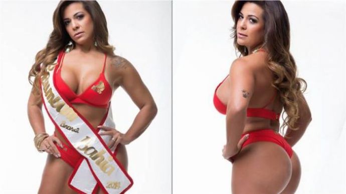 Участницы конкурса "Мисс бразильская попа 2014"