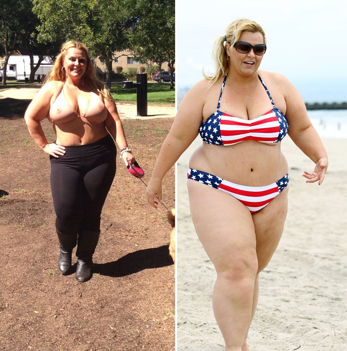 Знаменитая толстушка показала постройневшую фигуру и «голый» купальник Знаменитая толстушка показала постройневшую фигуру и «голый» купальник