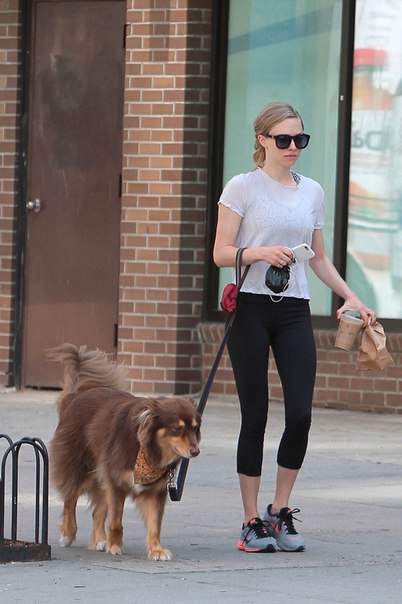 Аманда Сейфред на прогулке в Нью-Йорке, 19 июня