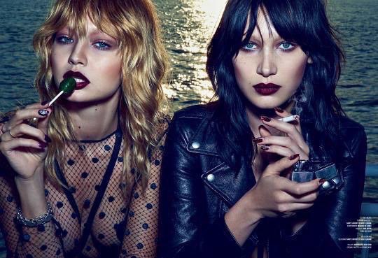 Джиджи и Белла Хадид для журнала "V"