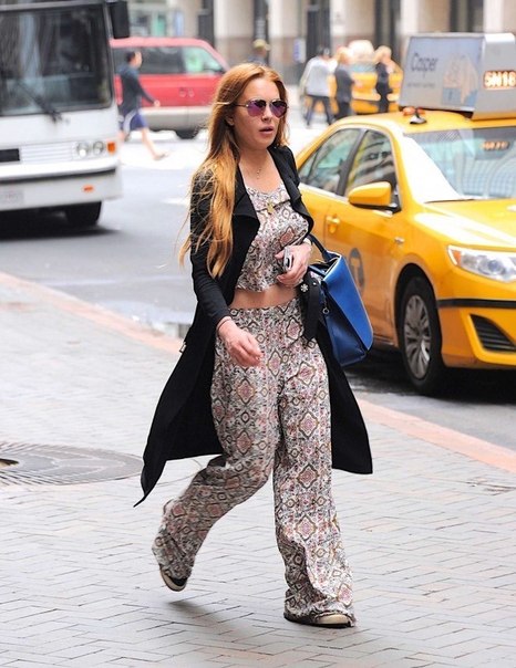Линдси Лохан в Нью-Йорке