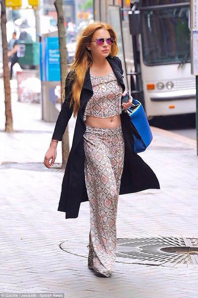 Линдси Лохан в Нью-Йорке