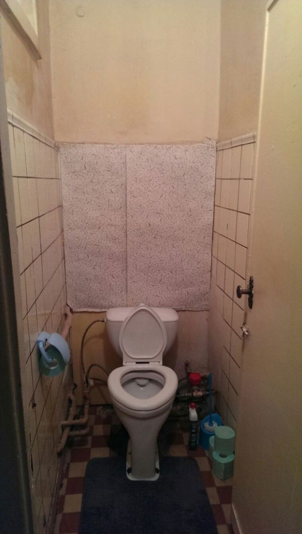 Оригинальный вариант отделки туалета