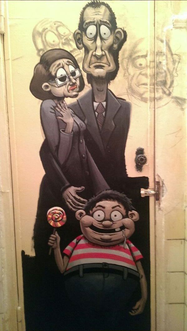 Оригинальный вариант отделки туалета