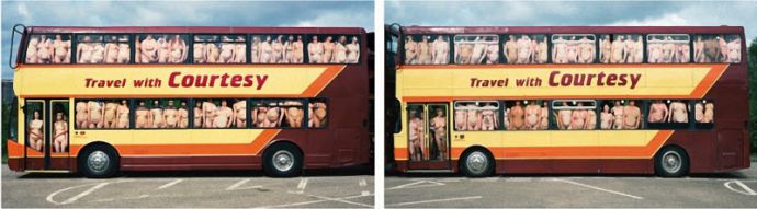 Арт-инсталляци из обнаженных тел (эротика)